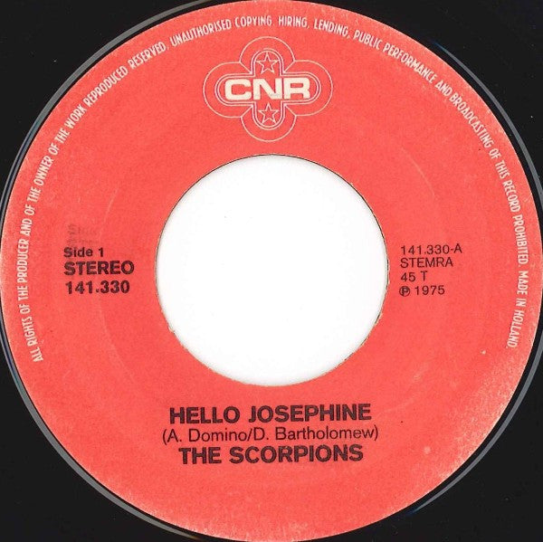 The Scorpions : Hello Josephine / Ann-Louise (7", Single)