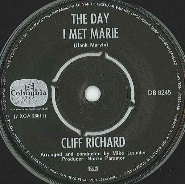 Cliff Richard : The Day I Met Marie / Our Story Book (7", Single)