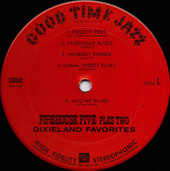 Firehouse Five Plus Two : Dixieland Favorites (LP, Album)