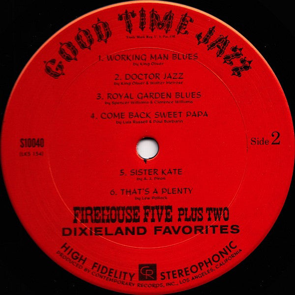 Firehouse Five Plus Two : Dixieland Favorites (LP, Album)