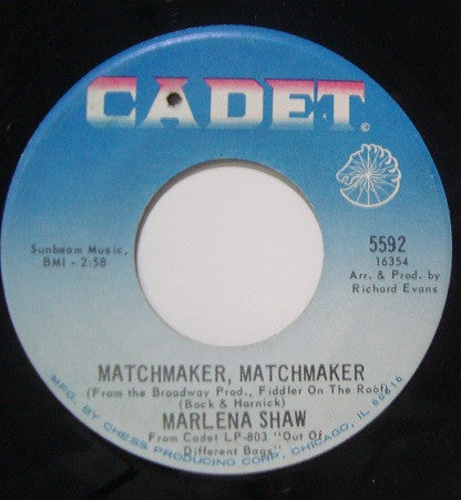 Marlena Shaw : Matchmaker Matchmaker / A Couple Of Losers (7", Single)