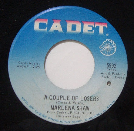 Marlena Shaw : Matchmaker Matchmaker / A Couple Of Losers (7", Single)