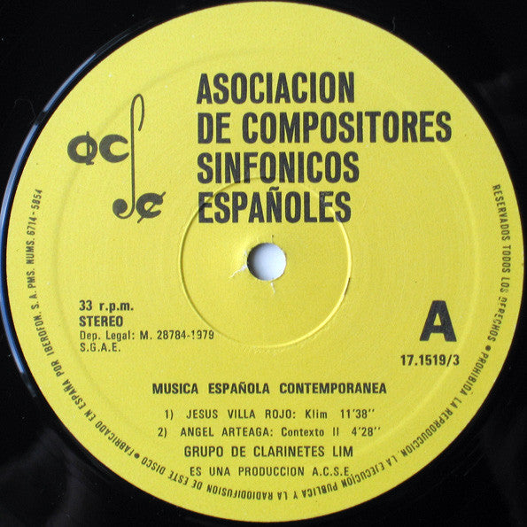 Laboratorio de Interpretación Musical : Música Española Contemporánea (LP)