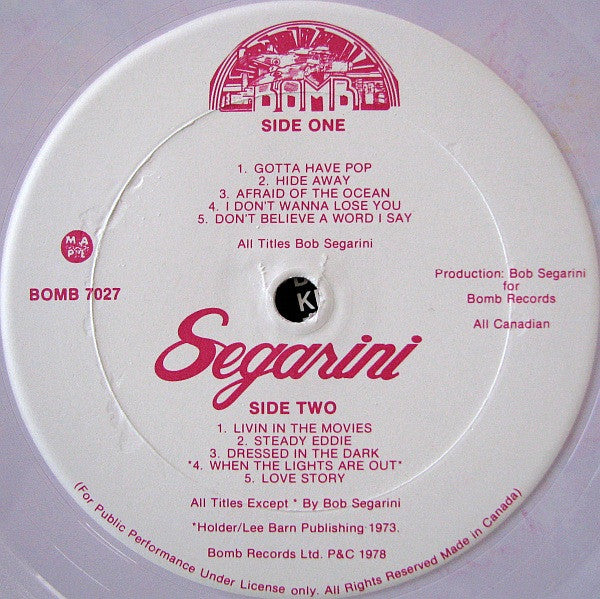 Segarini* : Gotta Have Pop (LP, Album, Ltd, Pin)
