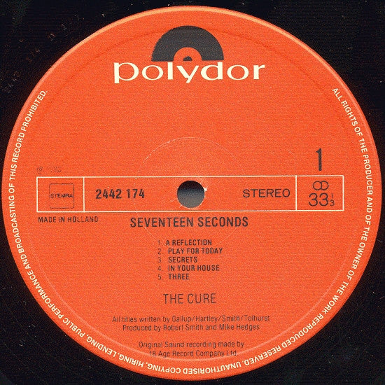 The Cure : Seventeen Seconds (LP, Album)