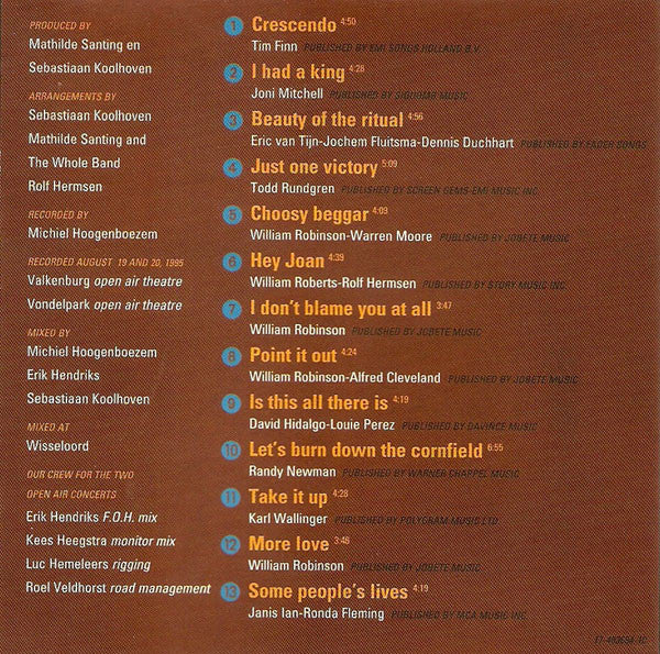 Mathilde Santing : Choosy Live! (CD)