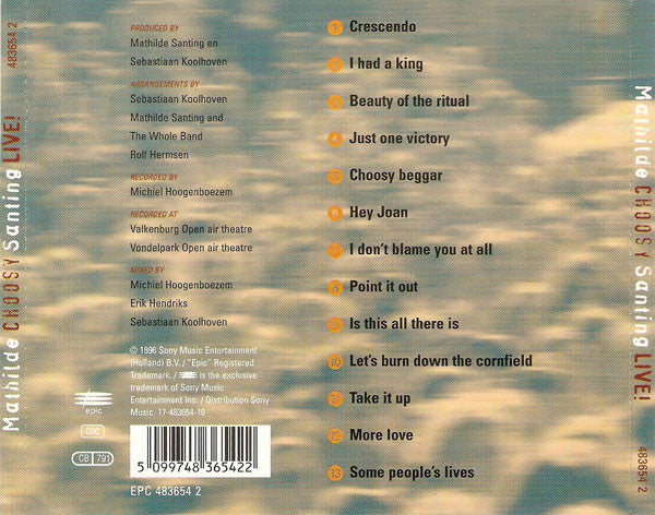 Mathilde Santing : Choosy Live! (CD)