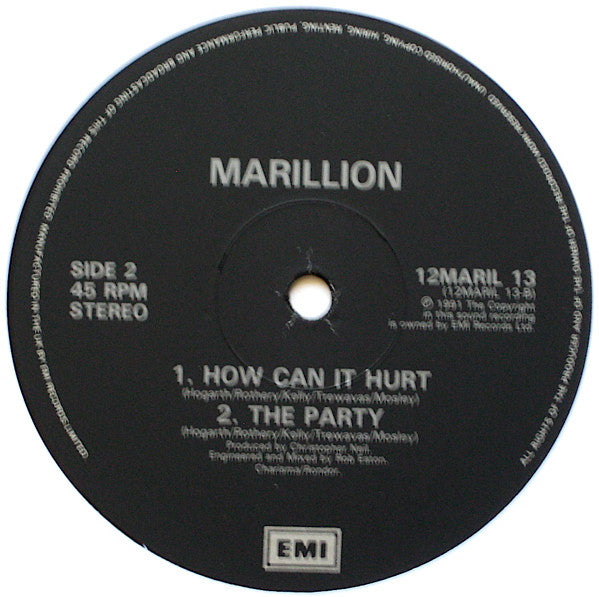 Marillion : Cover My Eyes (Pain And Heaven) (12", Single)