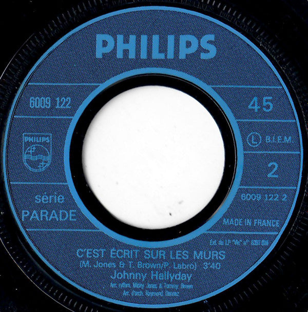 Johnny Hallyday : Essayez (7", Single, RP)