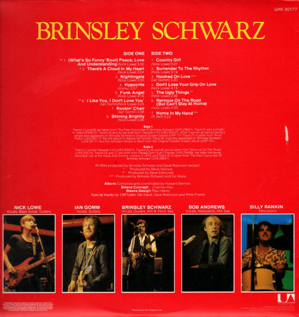 Brinsley Schwarz : Fifteen Thoughts Of Brinsley Schwarz (LP, Comp)