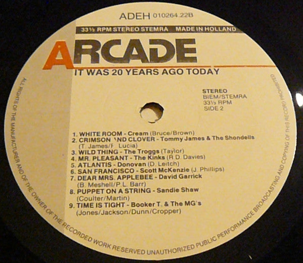 Various : It Was Twenty Years Ago Today (2xLP, Comp, Gat)