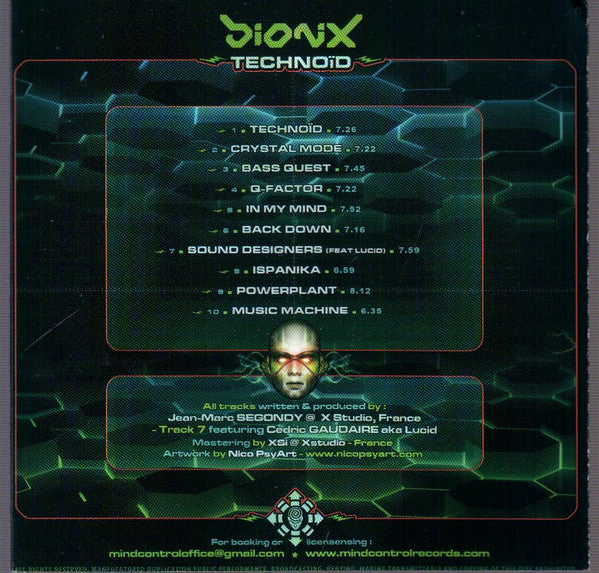Bionix (3) : Technoid (CD, Album)