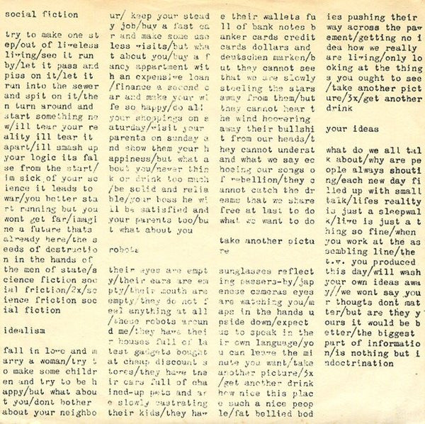 Workmates : Live In Berlin - All Work And No Play Makes Jack A Dull Boy (7", EP)