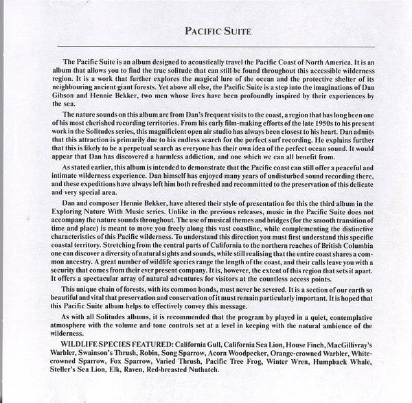 Dan Gibson : Pacific Suite (CD, Album)