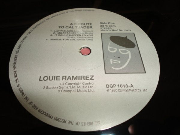Louie Ramirez And His Latin Jazz Ensemble : A Tribute To Cal Tjader (LP, Album, RE)