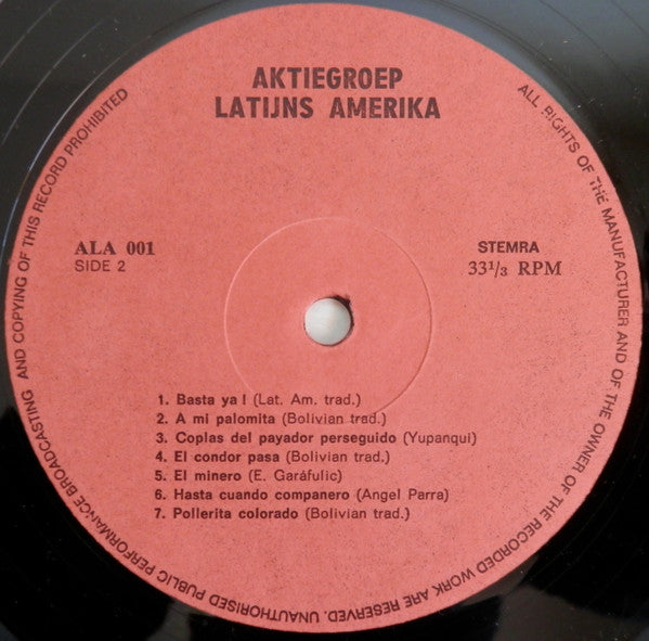 Victor Hugo Cabrera : Informasie Aksie - De Andere Latijns-Amerikaanse Muziek (LP)