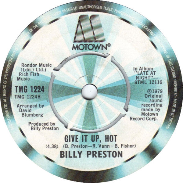 Billy Preston : Hope (7")