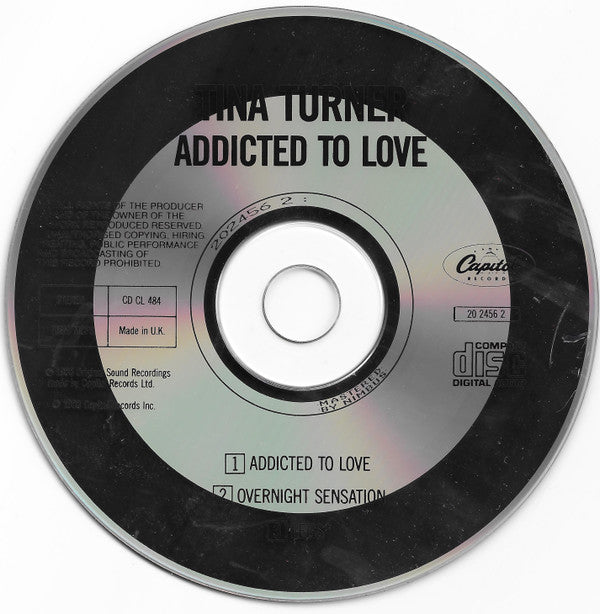 Tina Turner : Addicted To Love (CD, Maxi)