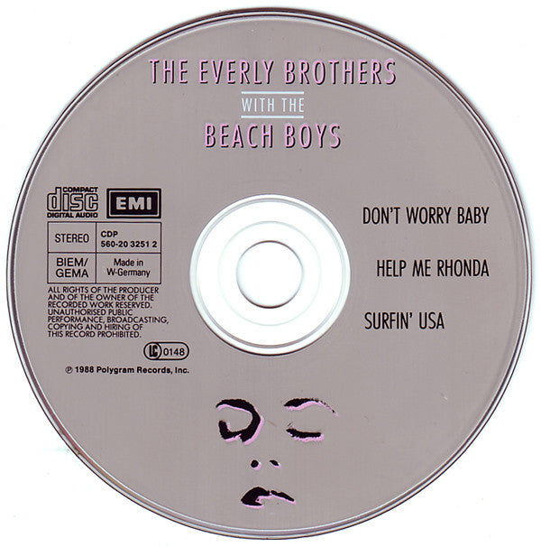 Everly Brothers With The Beach Boys : Don't Worry Baby (CD, Maxi)