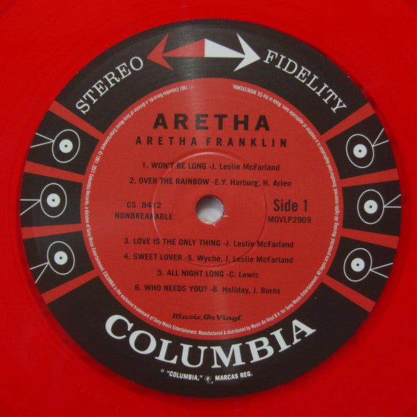 Aretha Franklin With The Ray Bryant Combo : Aretha (LP, Album, Ltd, Num, RE, Red)