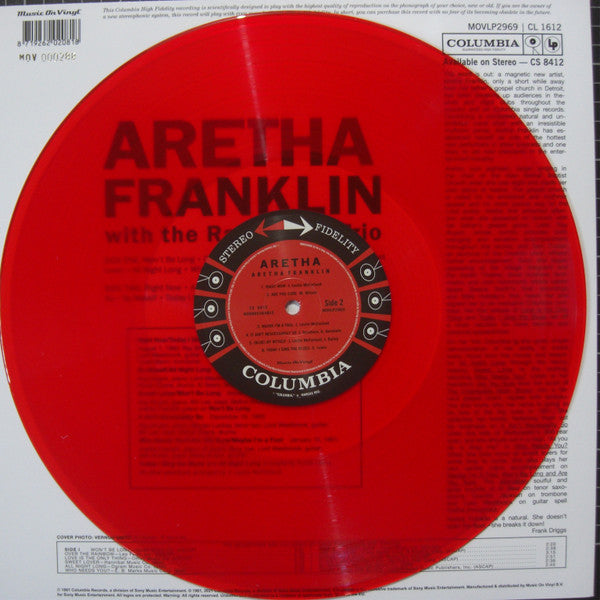 Aretha Franklin With The Ray Bryant Combo : Aretha (LP, Album, Ltd, Num, RE, Red)