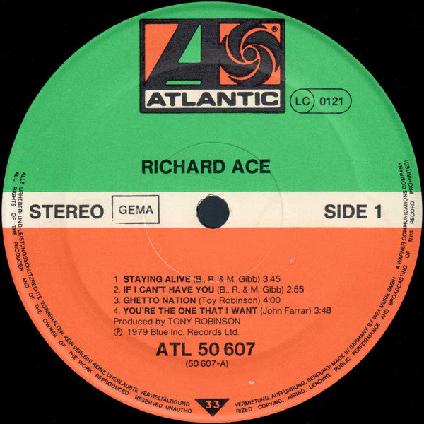 Richard Ace : Richard Ace (LP, Album)