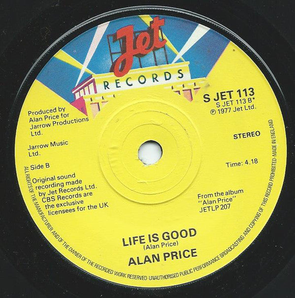 Alan Price : I Wanna Dance (7")