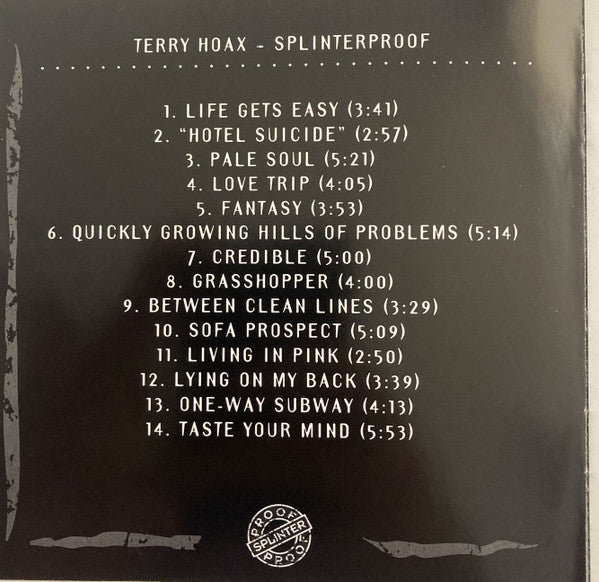 Terry Hoax : Splinterproof (CD, Album)