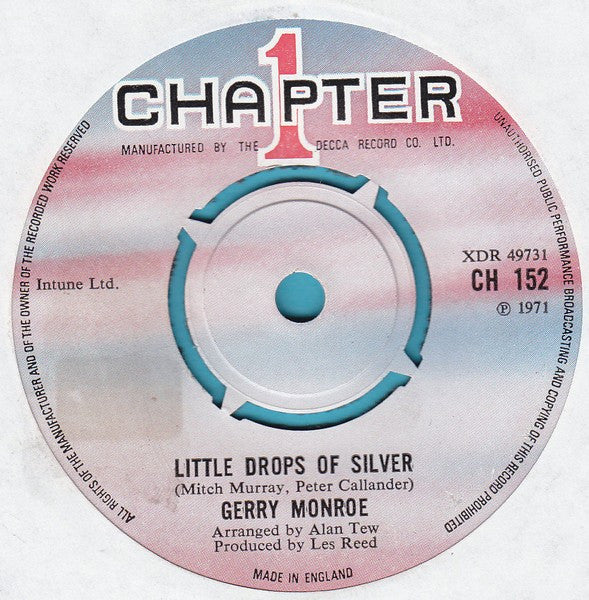 Gerry Monroe : Little Drops Of Silver / Sharon (7")