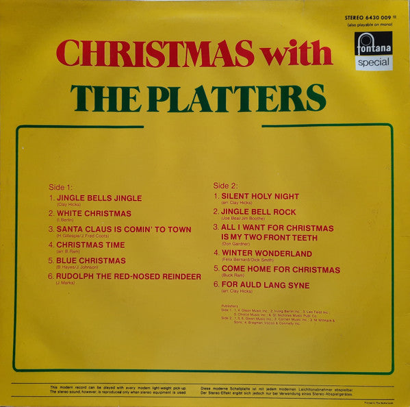 The Platters : Christmas With The Platters (LP, Album, RE)
