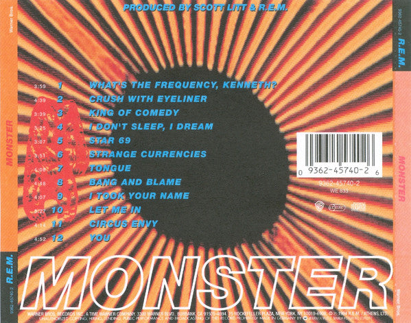 R.E.M. : Monster (CD, Album)