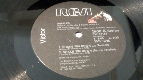 Richard 'Dimples' Fields : Shake 'Em Down (12")
