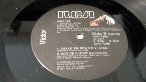 Richard 'Dimples' Fields : Shake 'Em Down (12")