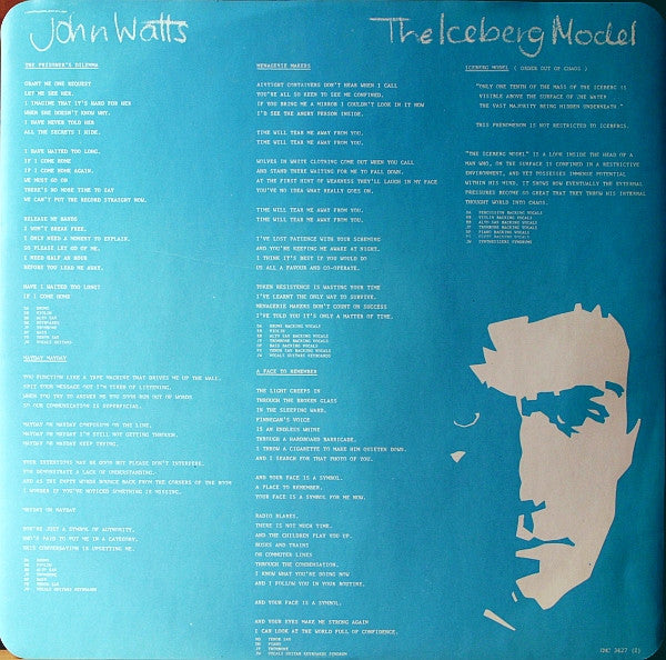John Watts : The Iceberg Model (LP, Album)