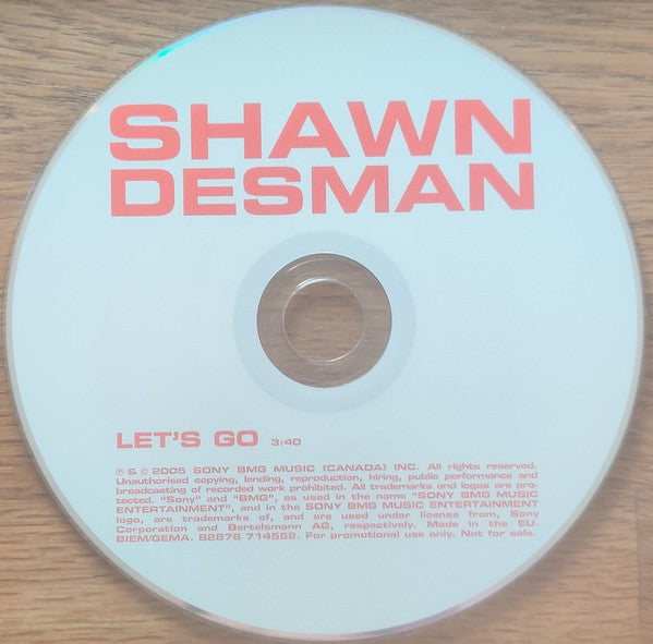 Shawn Desman : Let's Go (CD, Single, Promo)