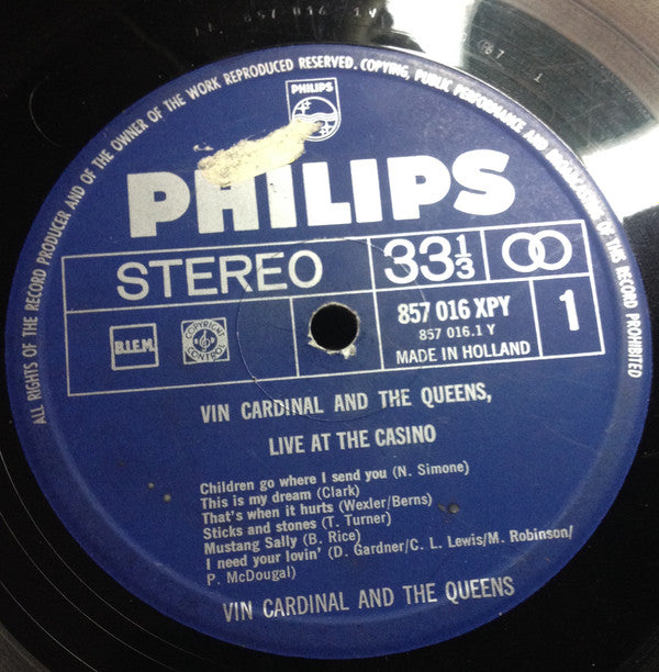 Vin Cardinal & The Queens : Live At The Casino (LP)