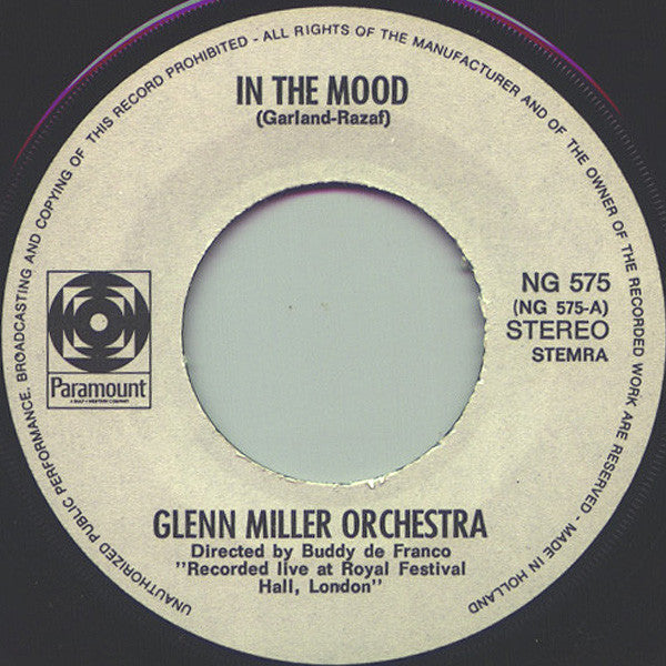 The Glenn Miller Orchestra : In The Mood (7")