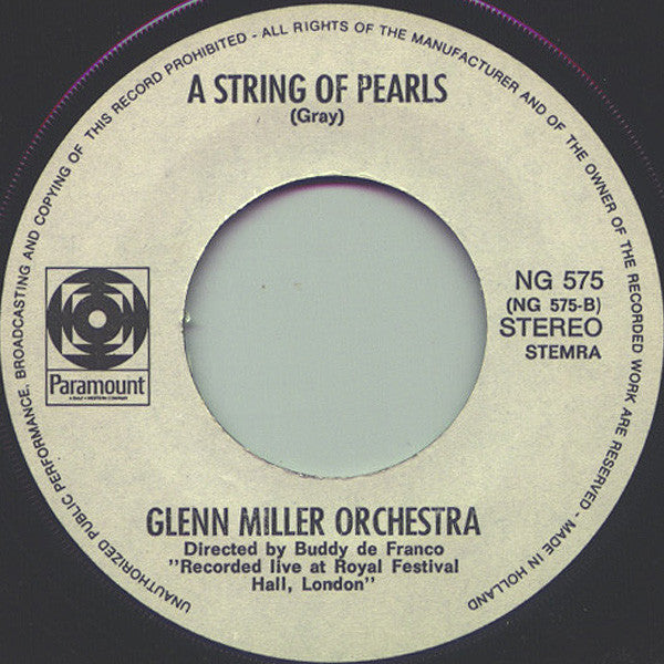 The Glenn Miller Orchestra : In The Mood (7")