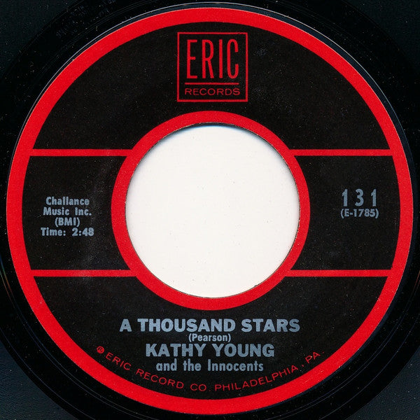 Kathy Young And The Innocents (2) : A Thousand Stars / Happy Birthday Blues (7", Single, RE)