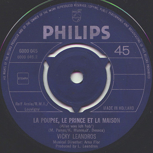 Vicky Leandros : Après Toi (7", Single)