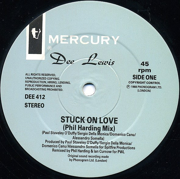Dee Lewis : Stuck On Love (12", Single)