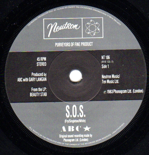 ABC : S.O.S. (7", Single, Gre)