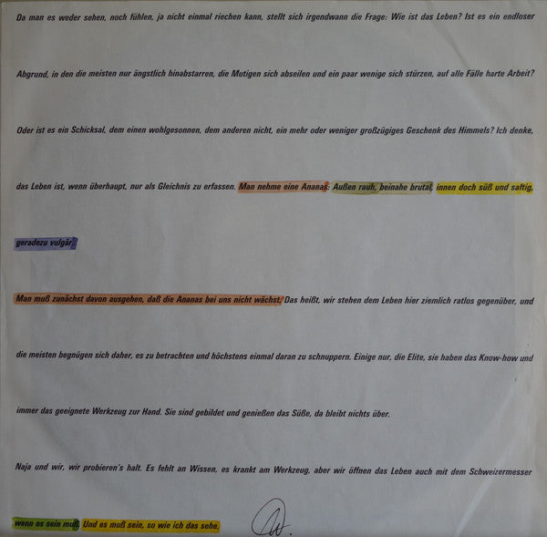 Wolfgang Ambros, Die No. 1 Vom Wienerwald : Der Sinn Des Lebens (LP, Album)