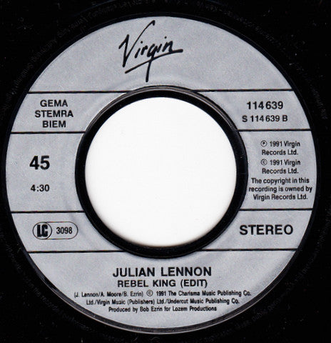 Julian Lennon : Saltwater (7", Single)