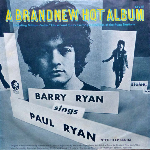 Barry Ryan : The Colour Of My Love / My Mama (7", Single)