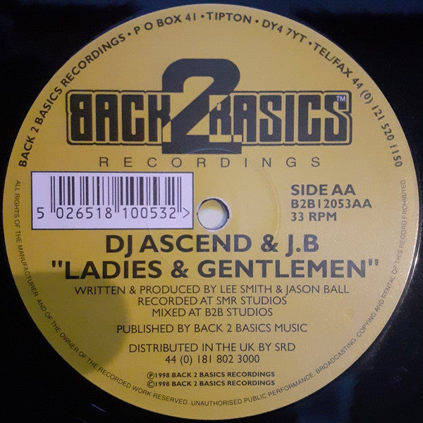DJ Ascend & J.B* : As We Go / Ladies & Gentlemen (12")