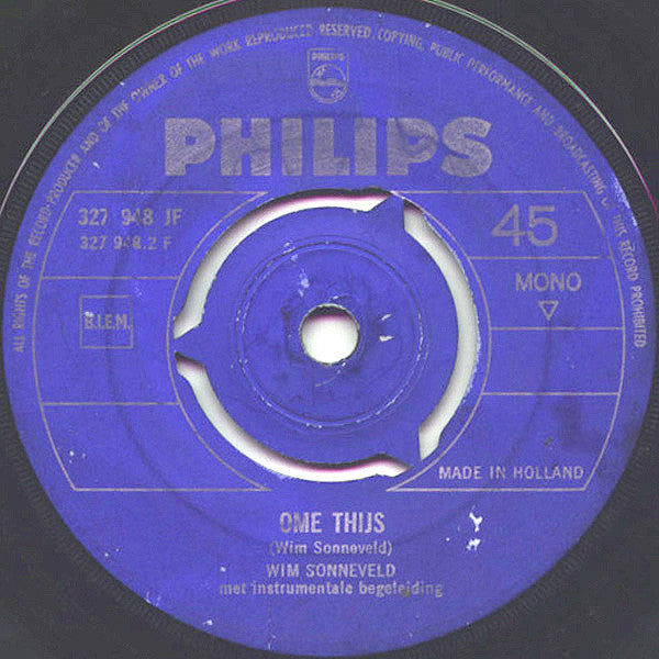 Wim Sonneveld : Nikkelen Nelis / Ome Thijs (7", Mono, Ora)