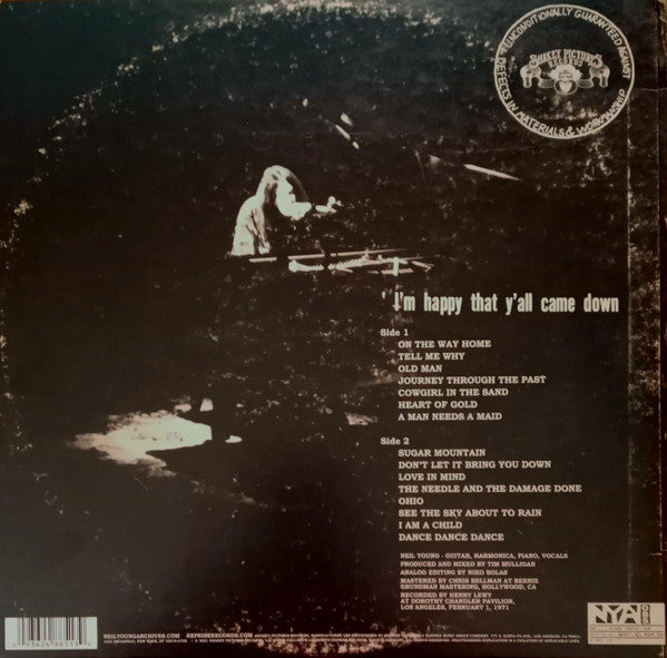 Neil Young : Dorothy Chandler Pavilion 1971 (LP, Album, RM)