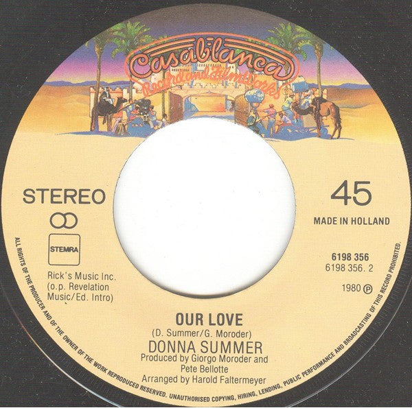 Donna Summer : Sunset People (7", Single)