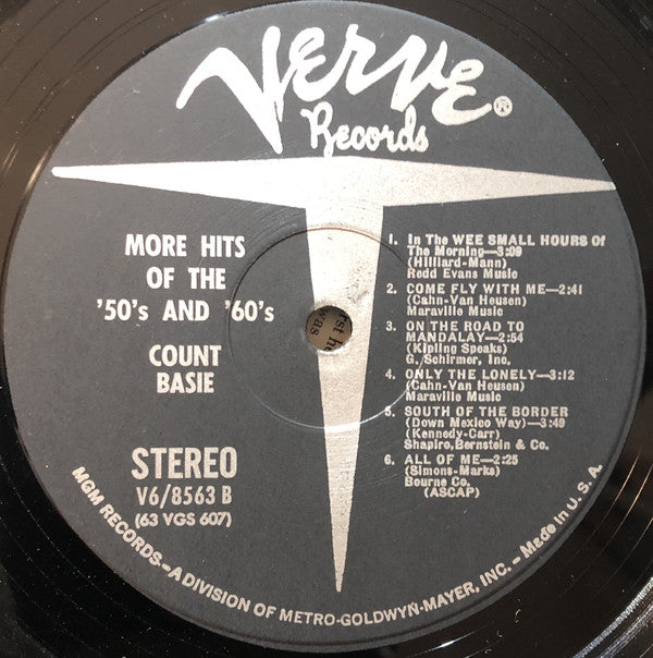 Count Basie : More Hits Of The '50's And '60's (LP, Album)